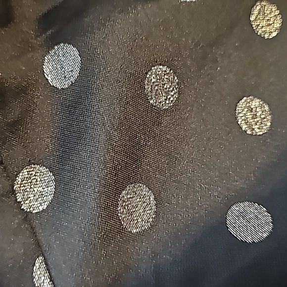 J. CREW SZ 4 black silver polka dot holiday skirt with pockets WSK15 - Picture 7 of 7